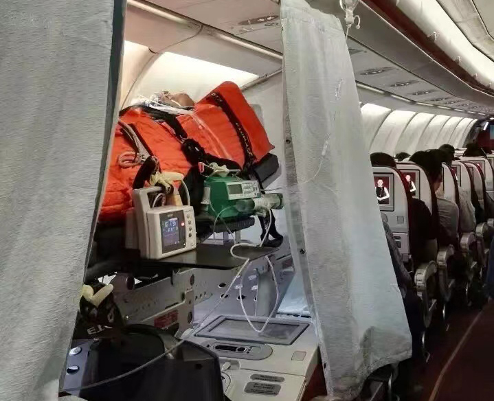 安宁市跨国医疗包机、航空担架